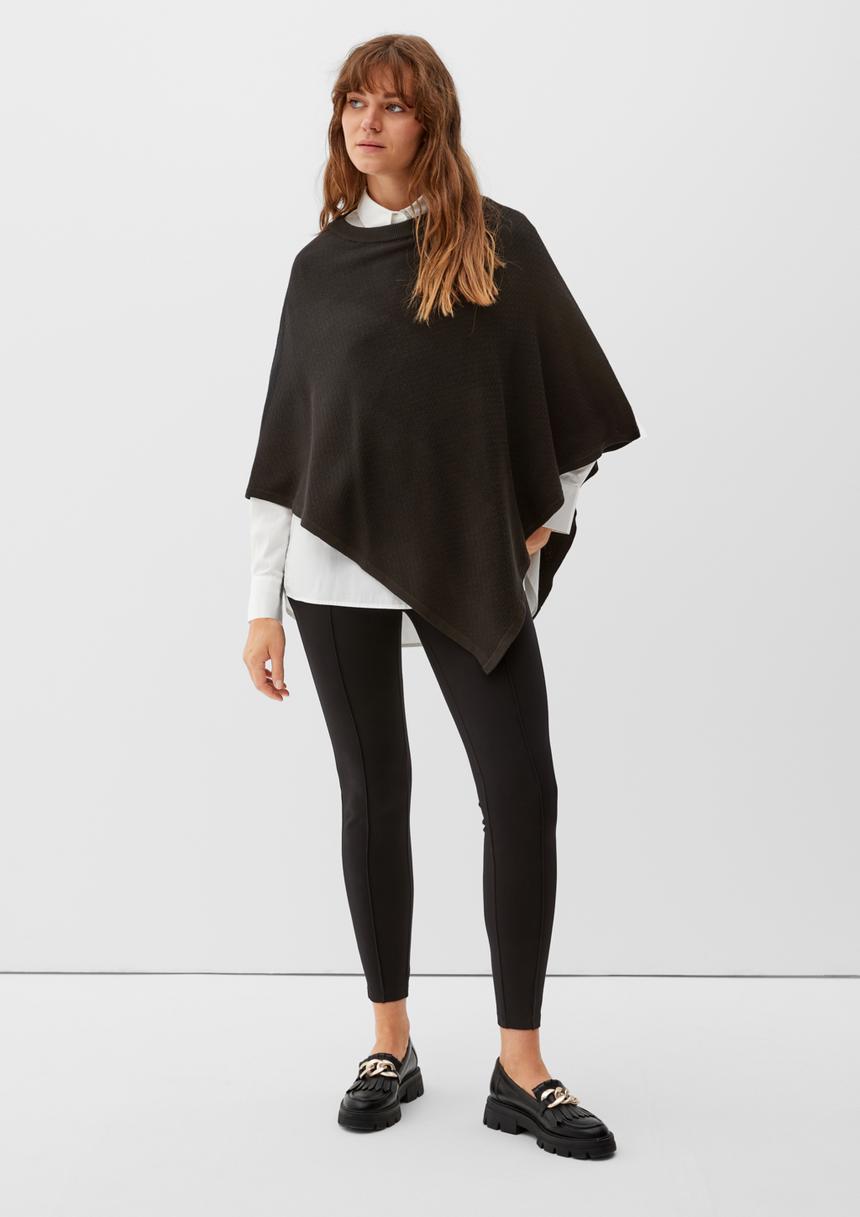 S.Oliver Poncho Aus Baumwollmix