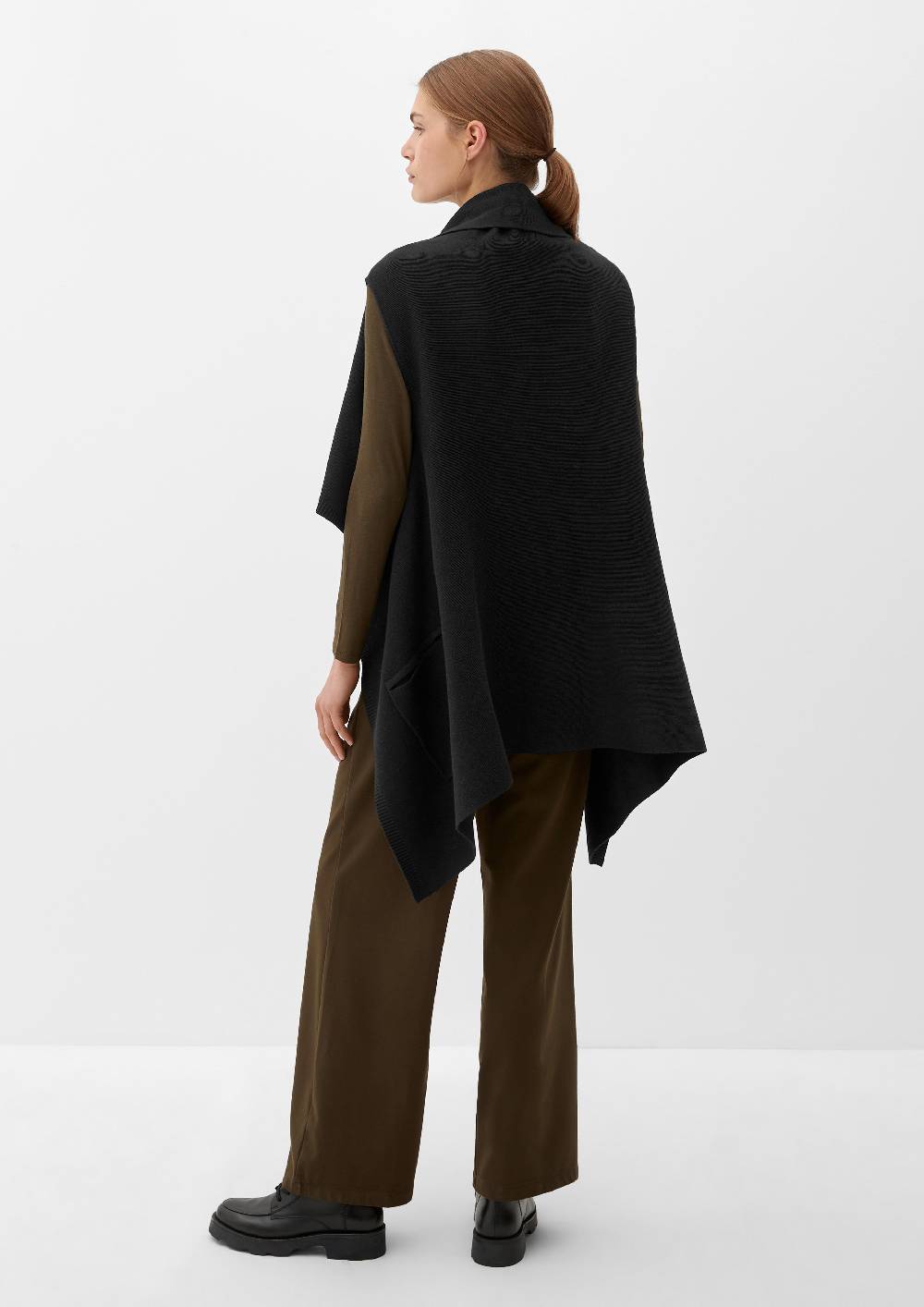 S.Oliver Poncho Aus Viskosemix