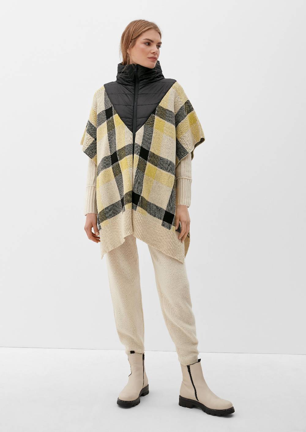 S.Oliver Poncho Im Fabricmix