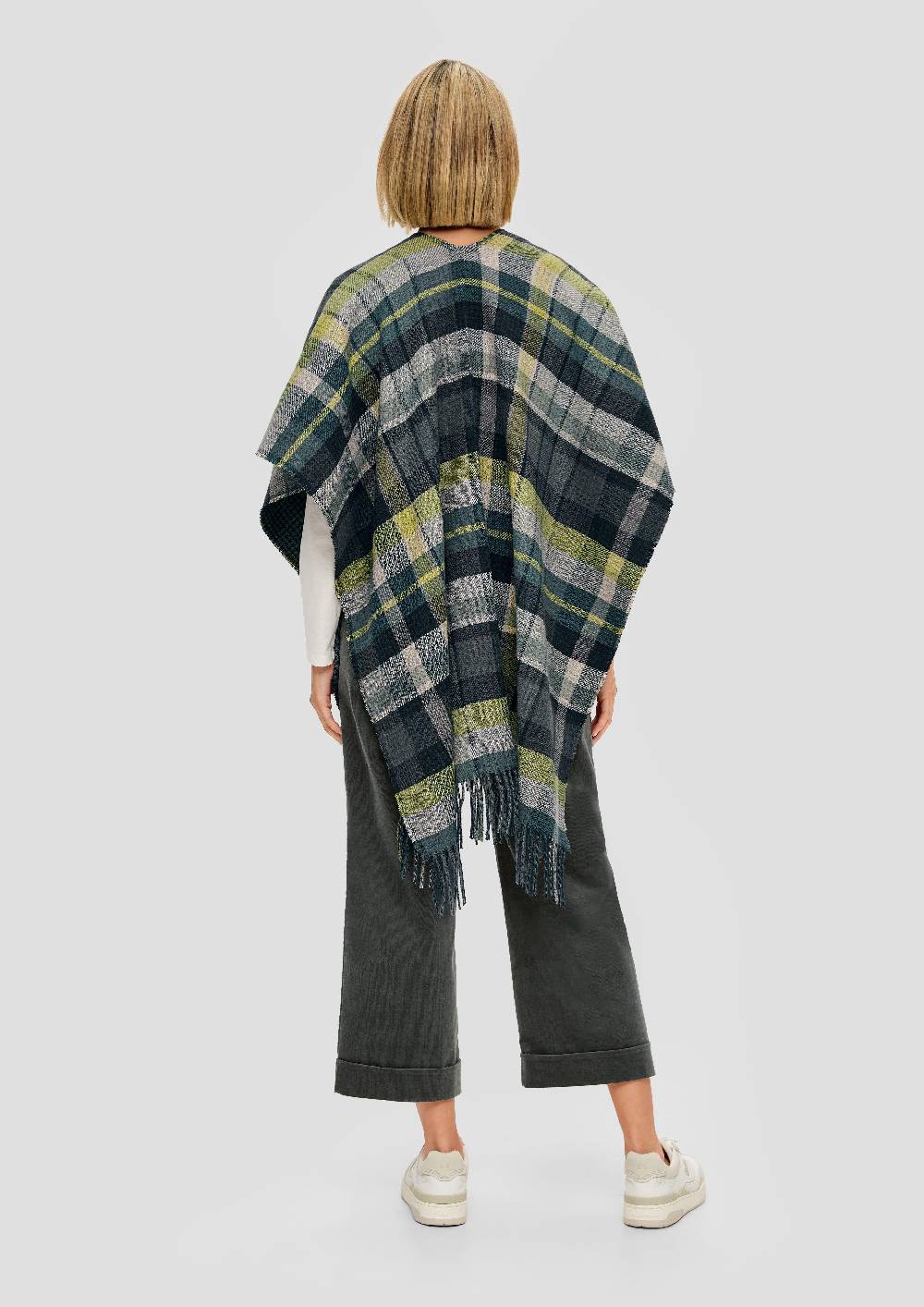 S.Oliver Poncho Mit Fransen