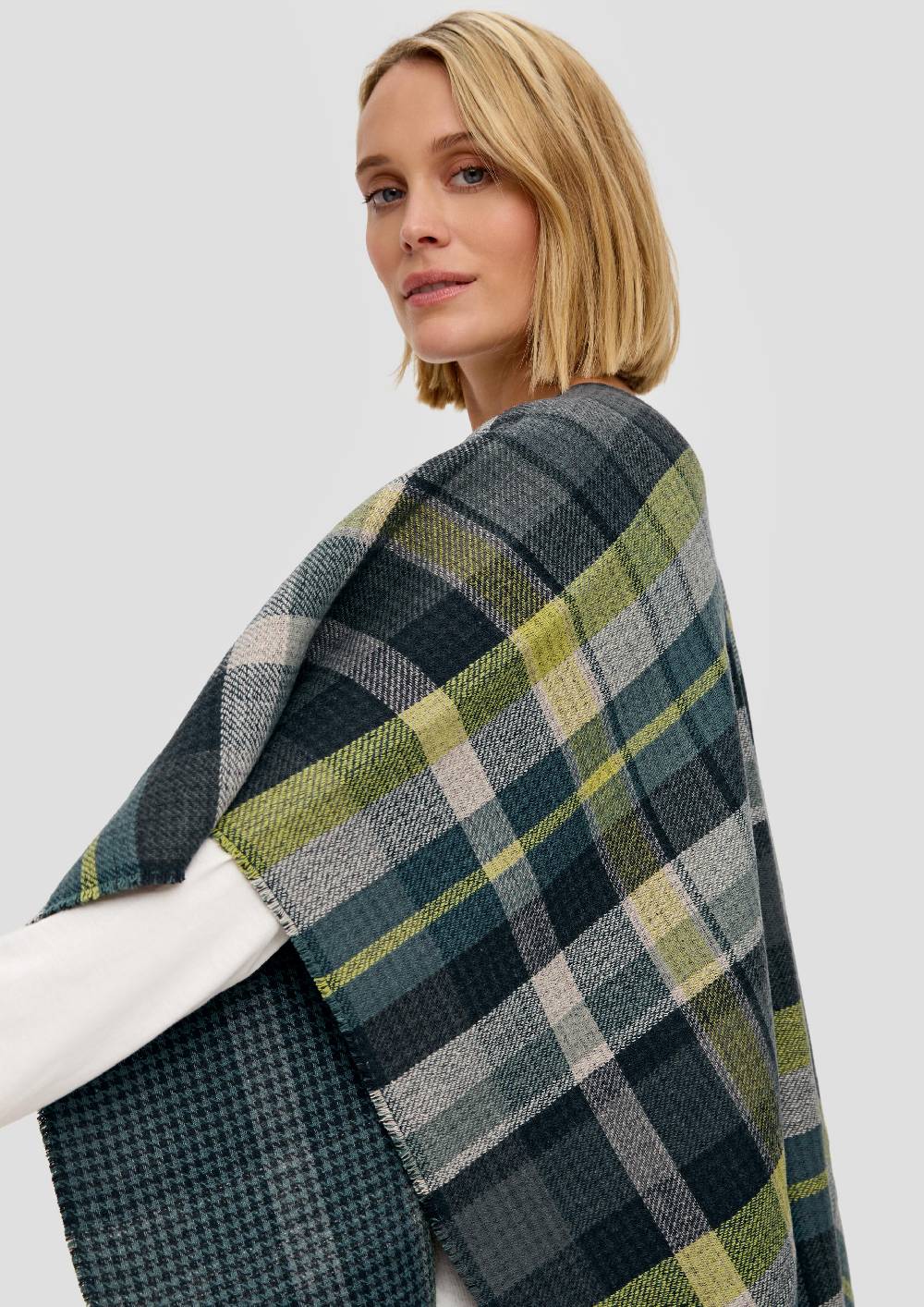 S.Oliver Poncho Mit Fransen