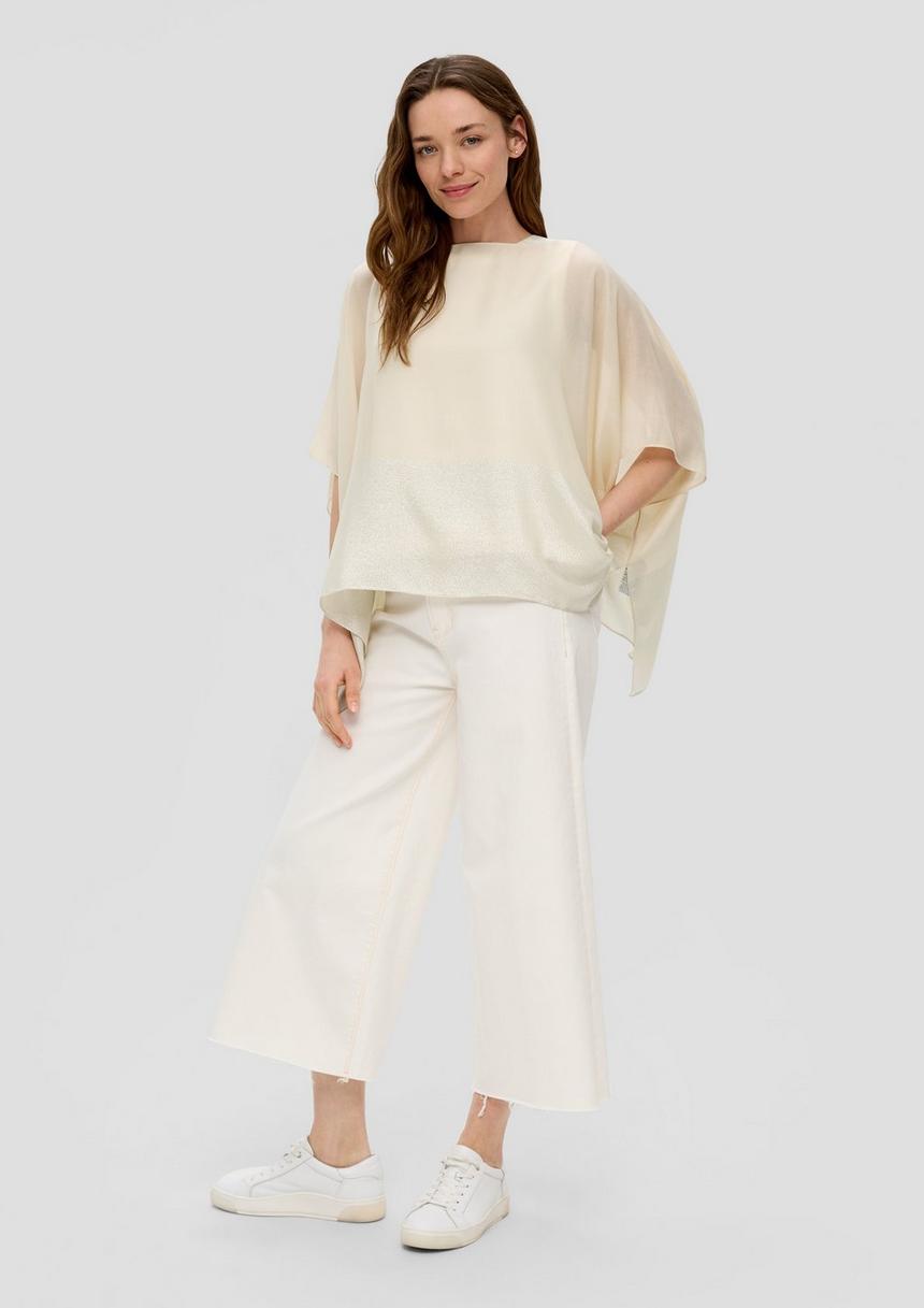S.Oliver Poncho Mit Glitzergarn