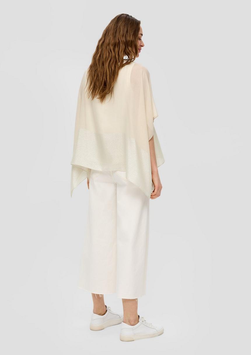 S.Oliver Poncho Mit Glitzergarn