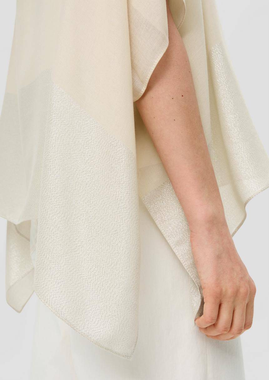 S.Oliver Poncho Mit Glitzergarn