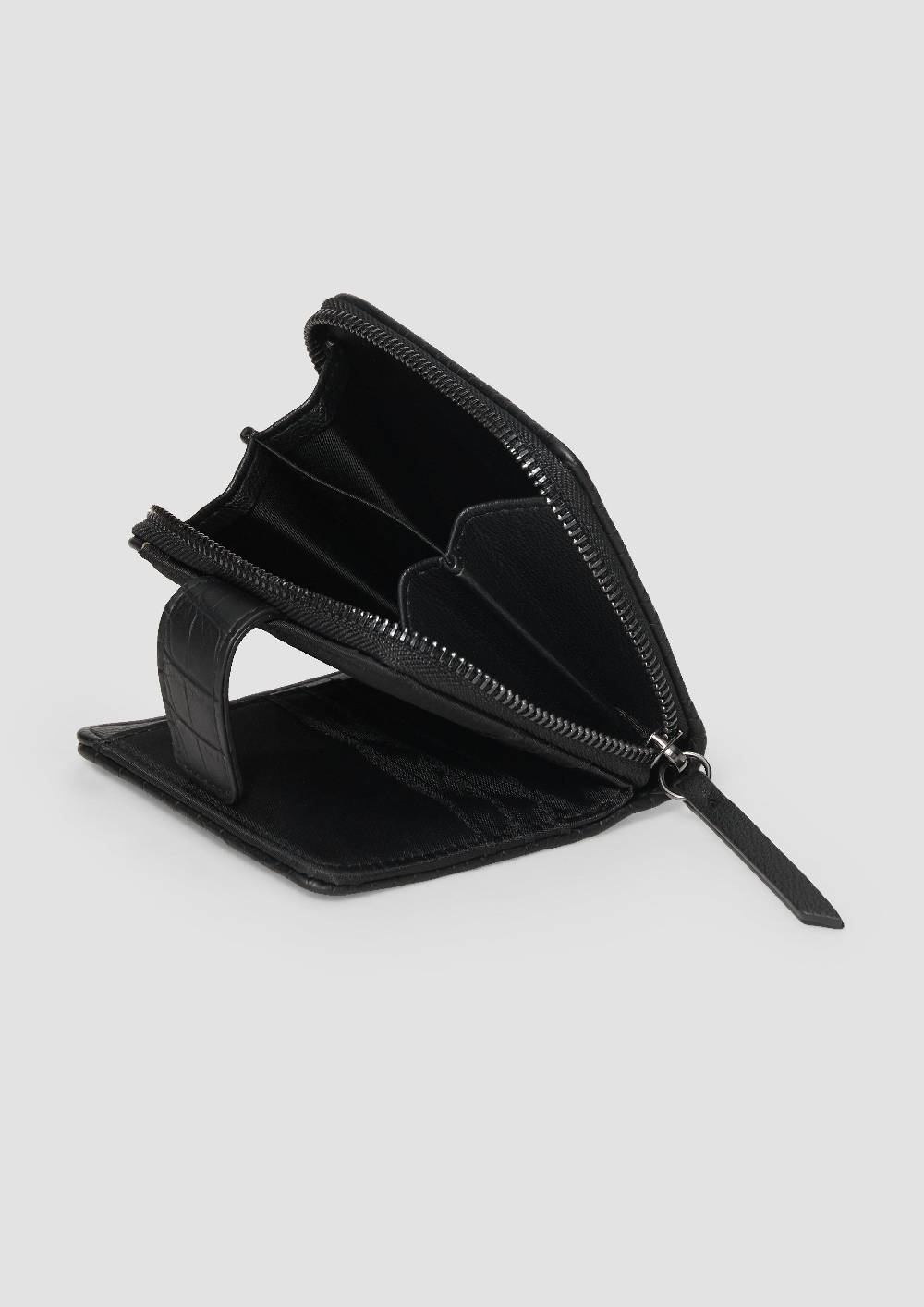 S.Oliver Portemonnaie Mit Kroko-Struktur