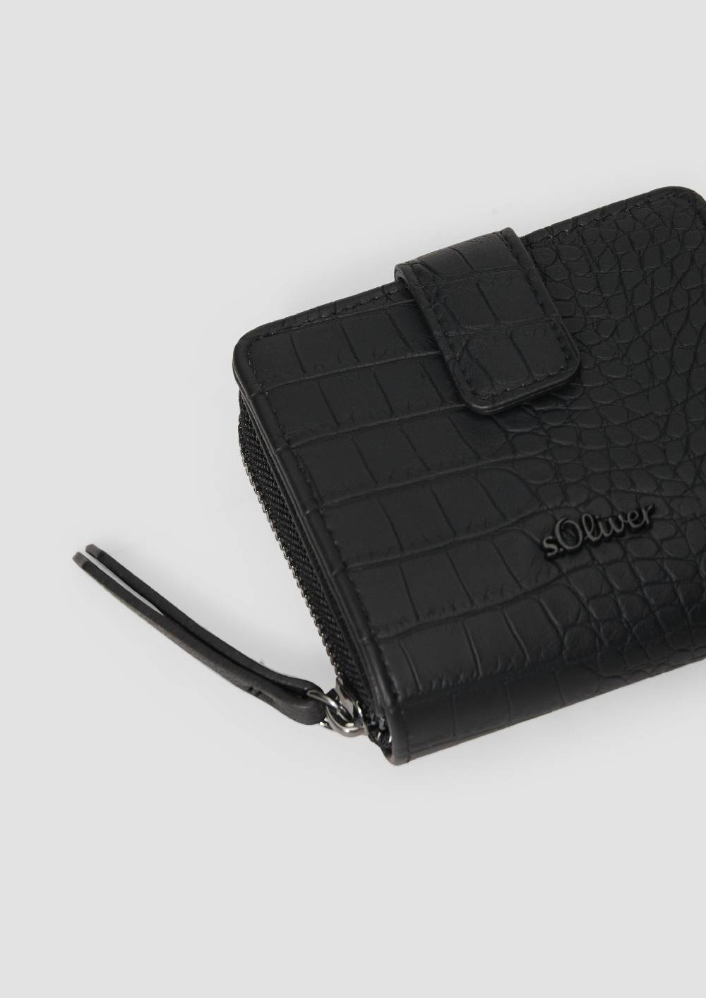 S.Oliver Portemonnaie Mit Kroko-Struktur