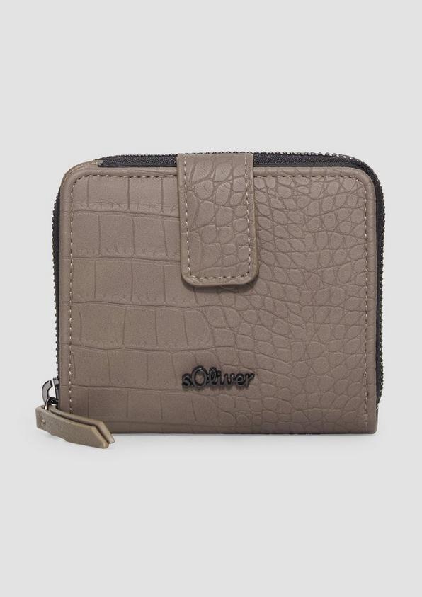 S.Oliver Portemonnaie mit Kroko-Struktur