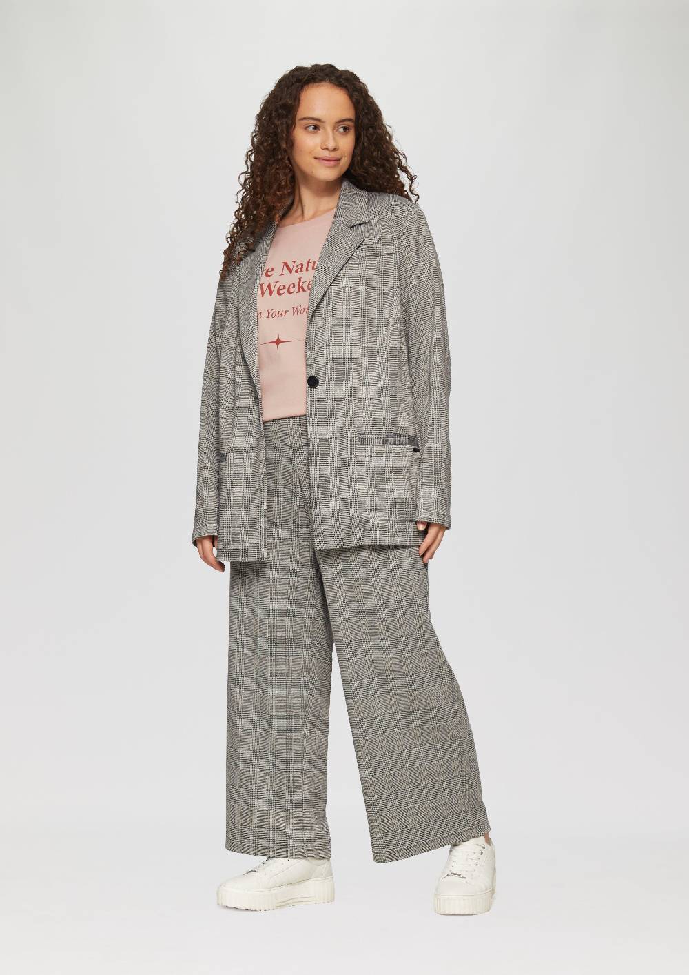 S.Oliver Print-Shirt Mit überschnittenen Schultern