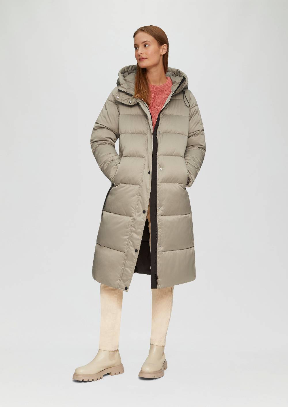 S.Oliver Puffermantel In Satin-Optik