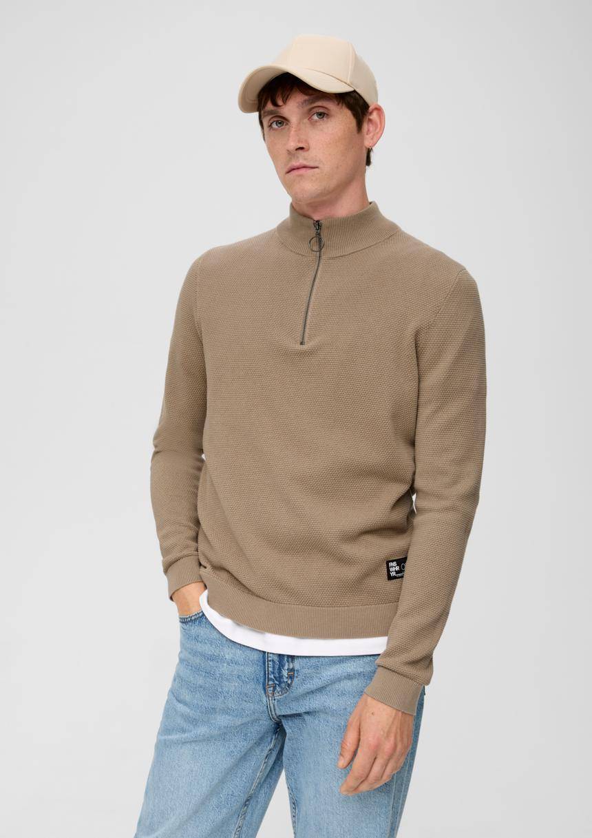 S.Oliver Pullover aus Strukturstrick