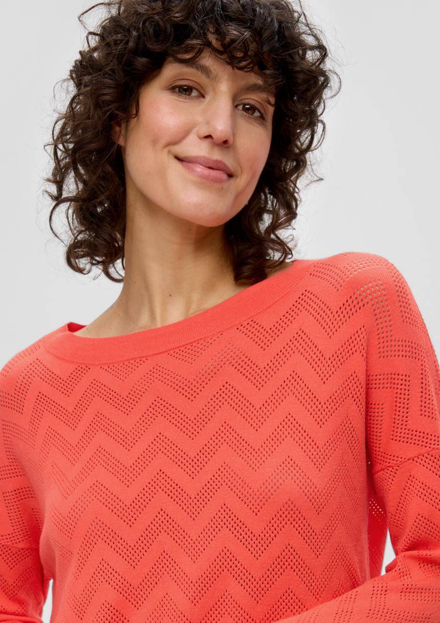 S.Oliver Pullover Mit Ajourmuster