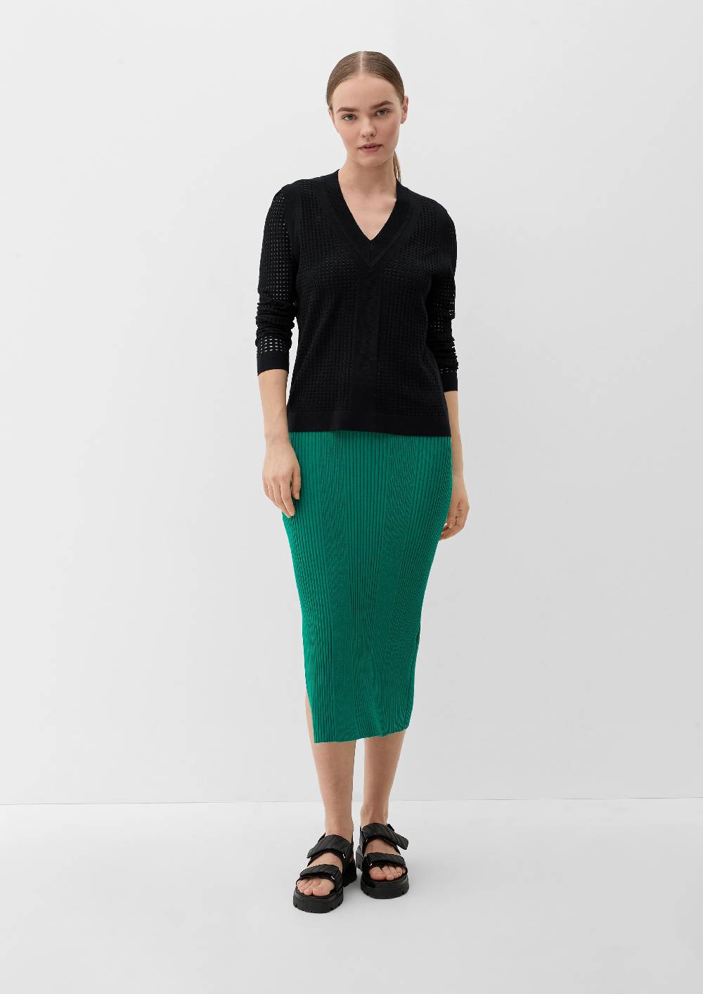 S.Oliver Pullover Mit Lochmuster