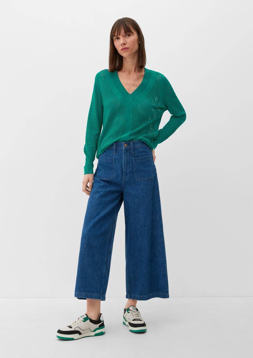 S.Oliver Pullover Mit Lochmuster