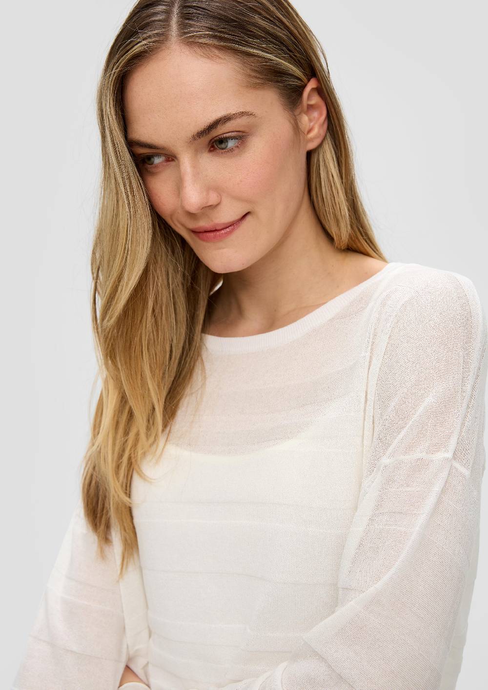 S.Oliver Pullover Mit Musterstruktur