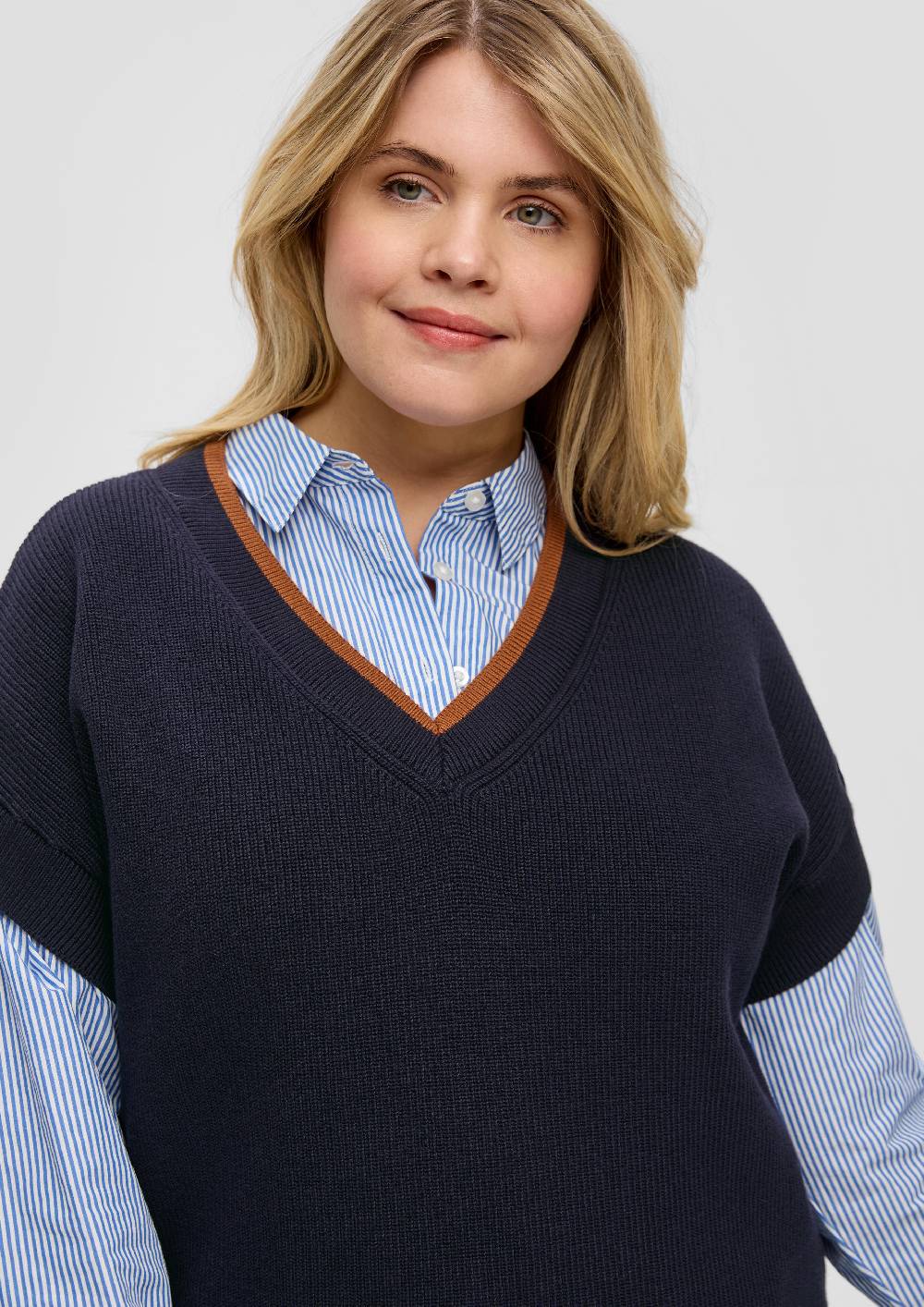 S.Oliver Pullover Mit V-Ausschnitt