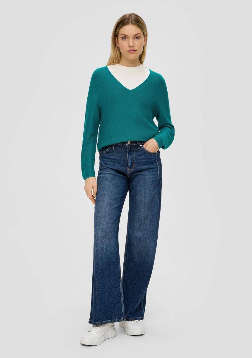 S.Oliver Pullover Mit V-Ausschnitt