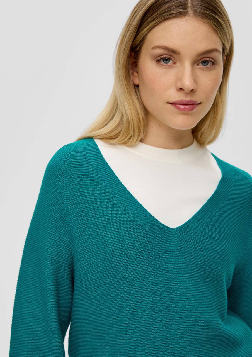 S.Oliver Pullover Mit V-Ausschnitt
