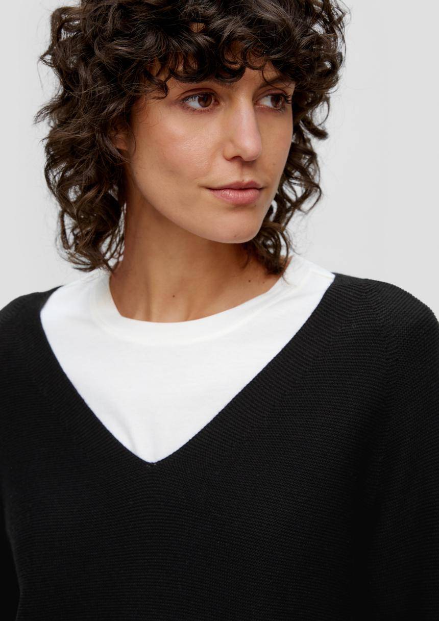 S.Oliver Pullover Mit V-Ausschnitt