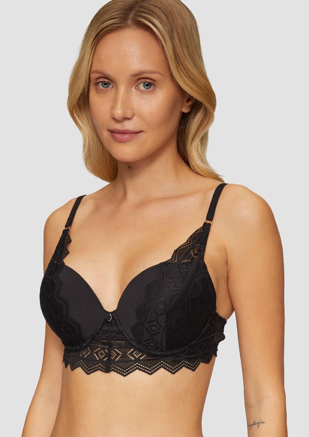 S.Oliver Push-Up BH Mit Spitzen-Detail