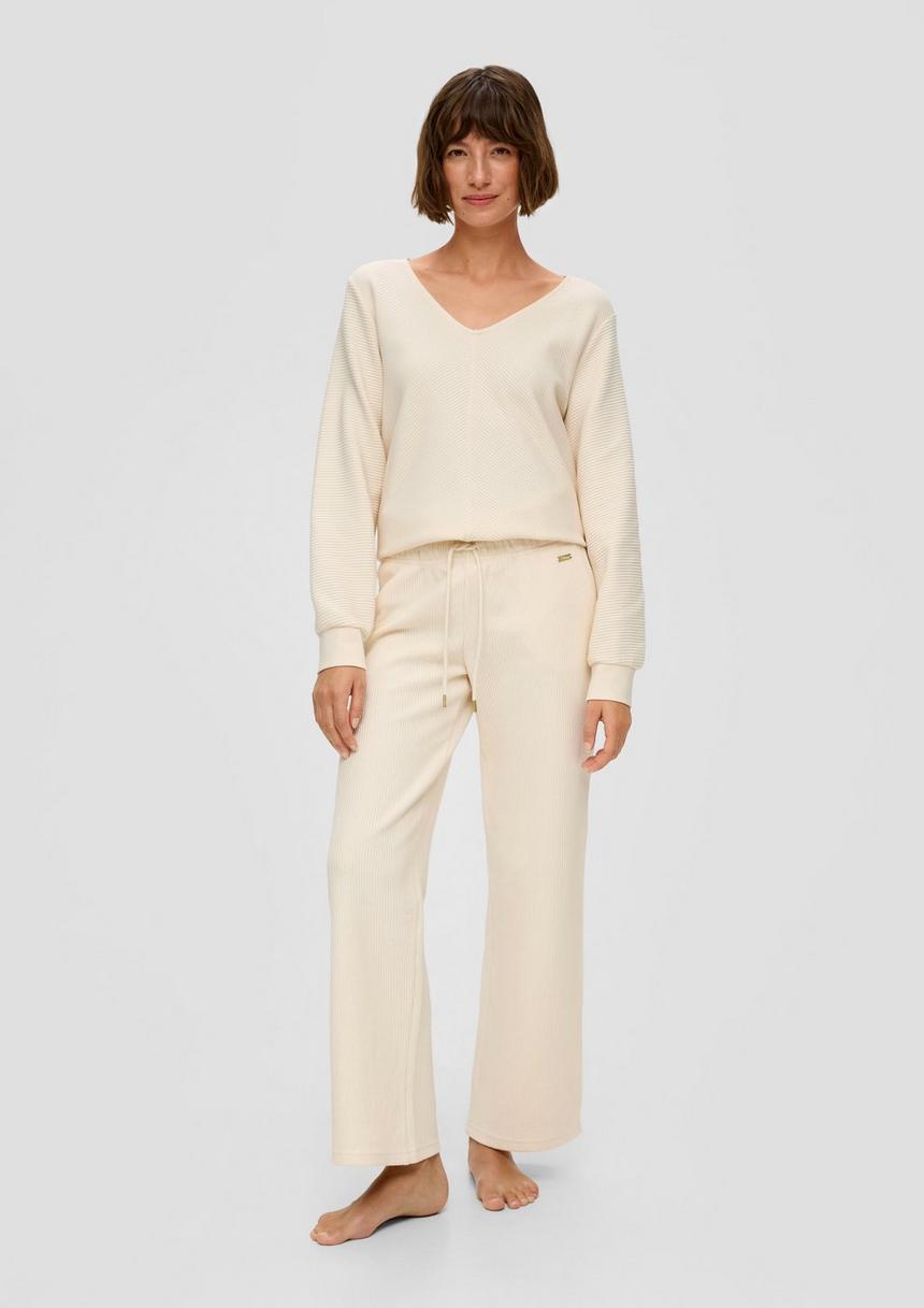 S.Oliver Pyjama-Hose Aus Reiner Baumwolle