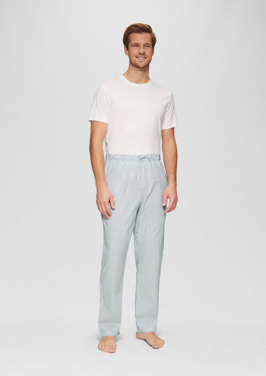 S.Oliver Pyjama-Hose Aus Reiner Baumwolle