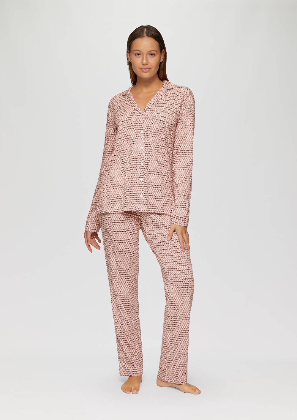S.Oliver Pyjama Mit All-over-Print