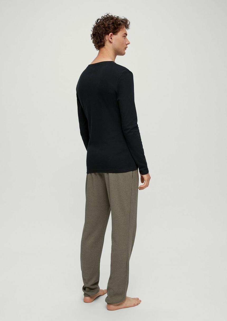 S.Oliver Pyjama-Shirt Aus Baumwolle