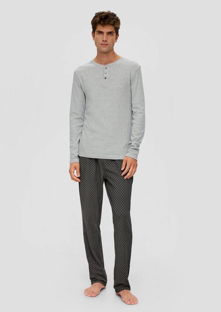 S.Oliver Pyjama-Shirt Aus Baumwolle