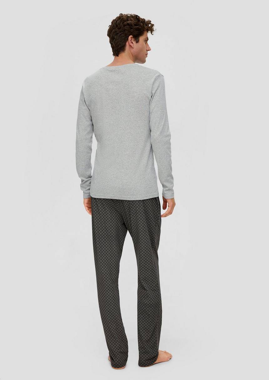 S.Oliver Pyjama-Shirt Aus Baumwolle