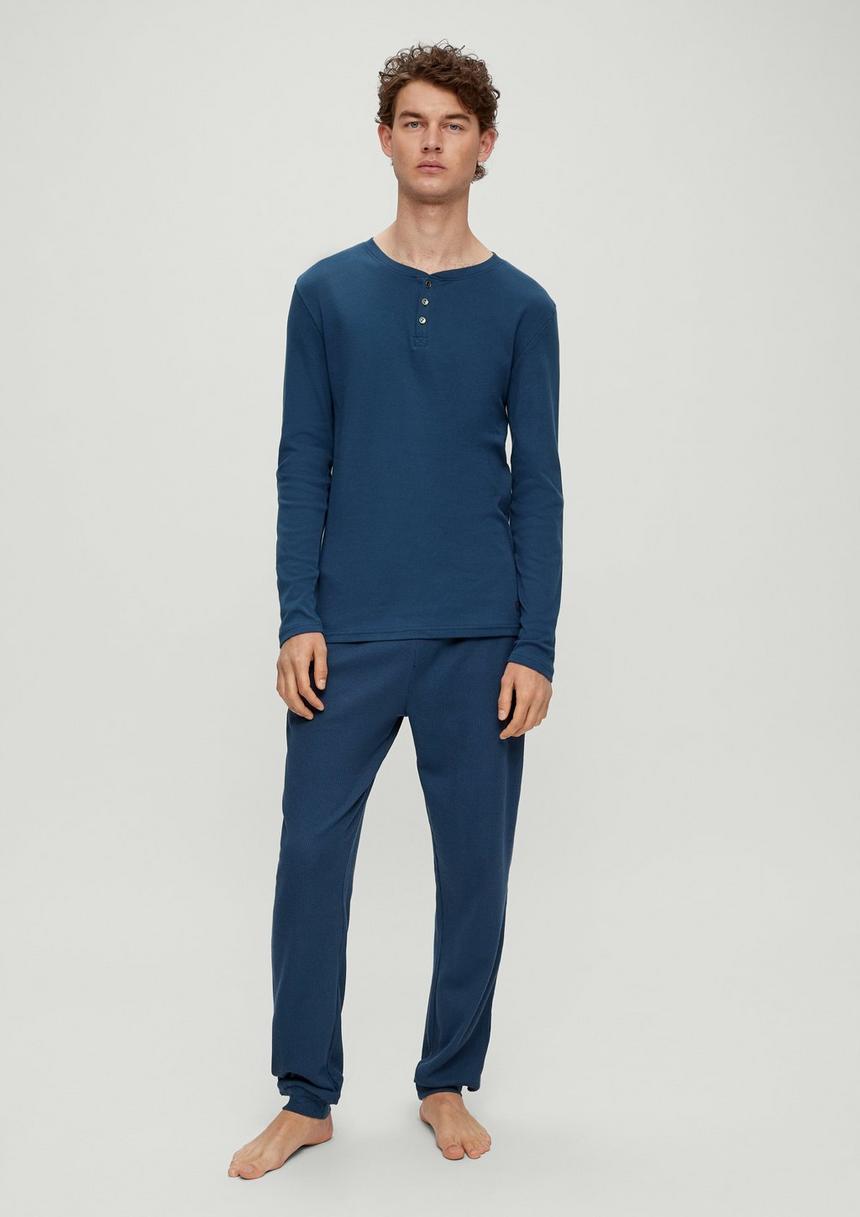 S.Oliver Pyjama-Shirt Aus Baumwolle