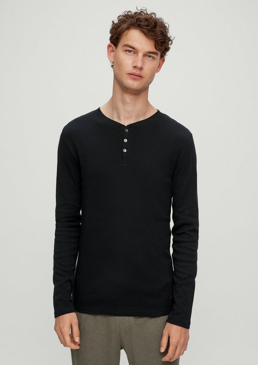 S.Oliver Pyjama-Shirt aus Baumwolle