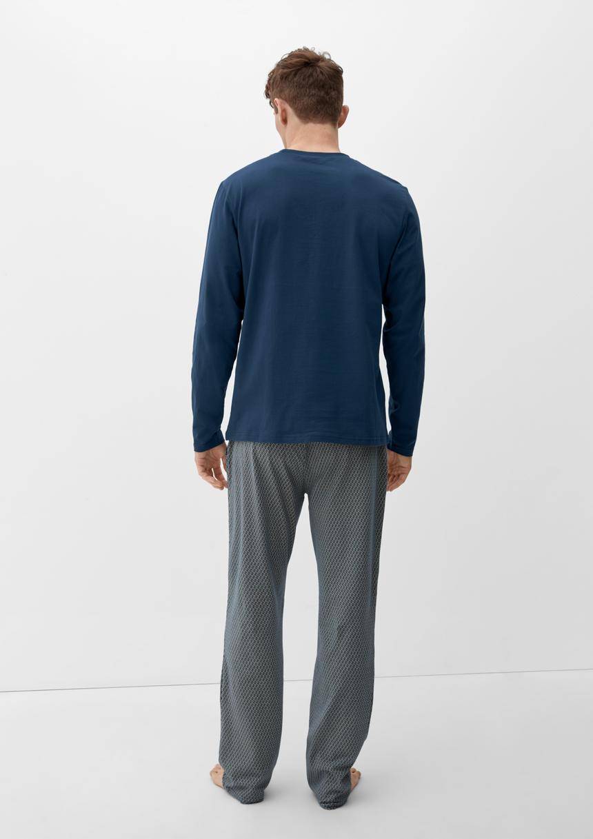 S.Oliver Pyjama-Shirt Mit Schriftprint