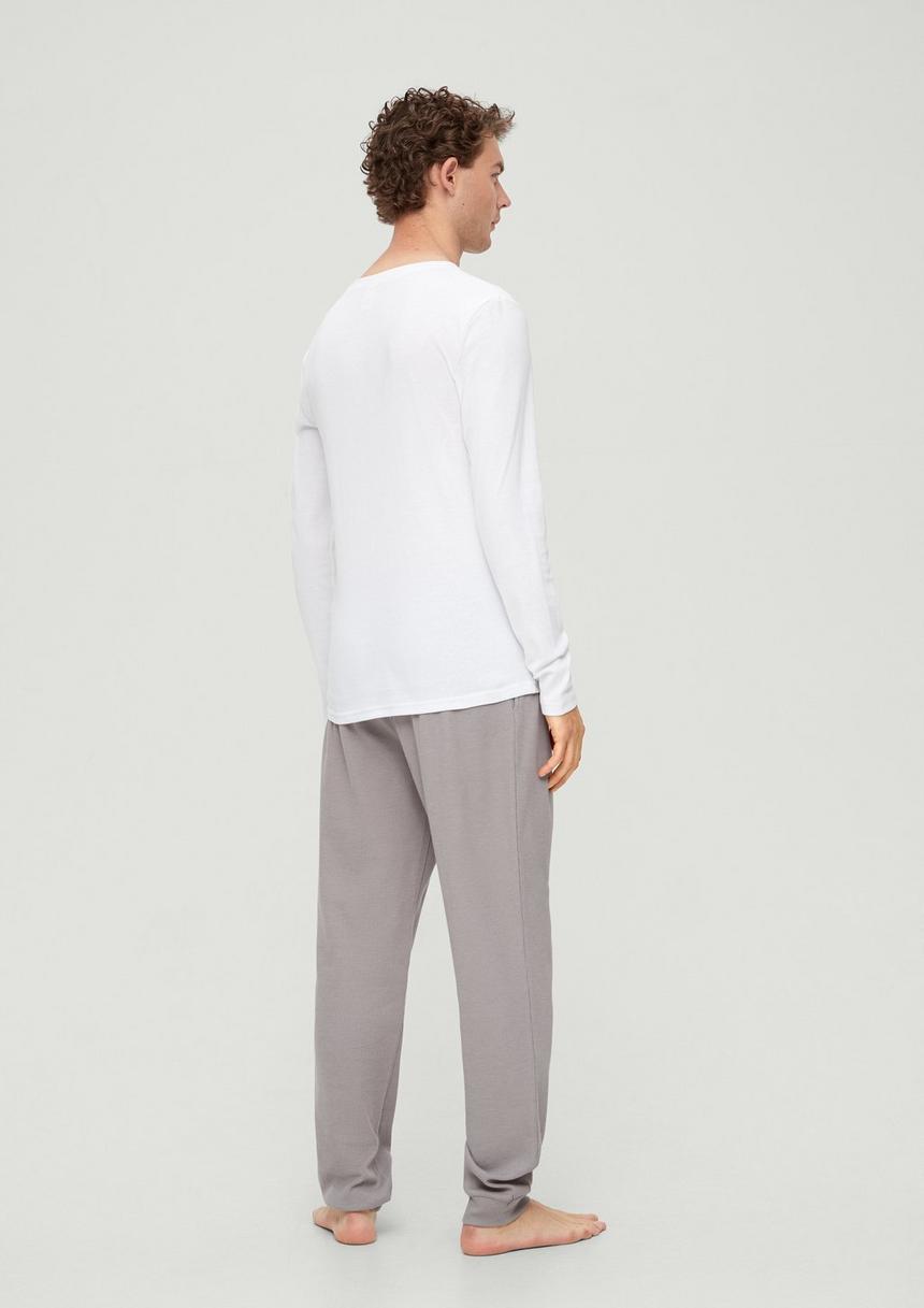 S.Oliver Pyjamahose Mit Waffelpiqué-Struktur