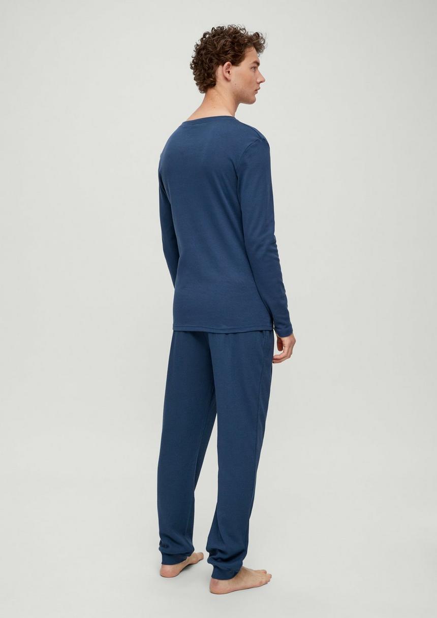 S.Oliver Pyjamahose Mit Waffelpiqué-Struktur