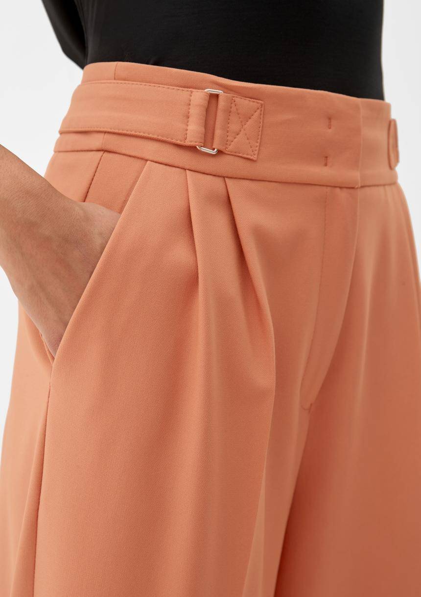 S.Oliver Regular: 7/8-Hose Mit Bügelfalten