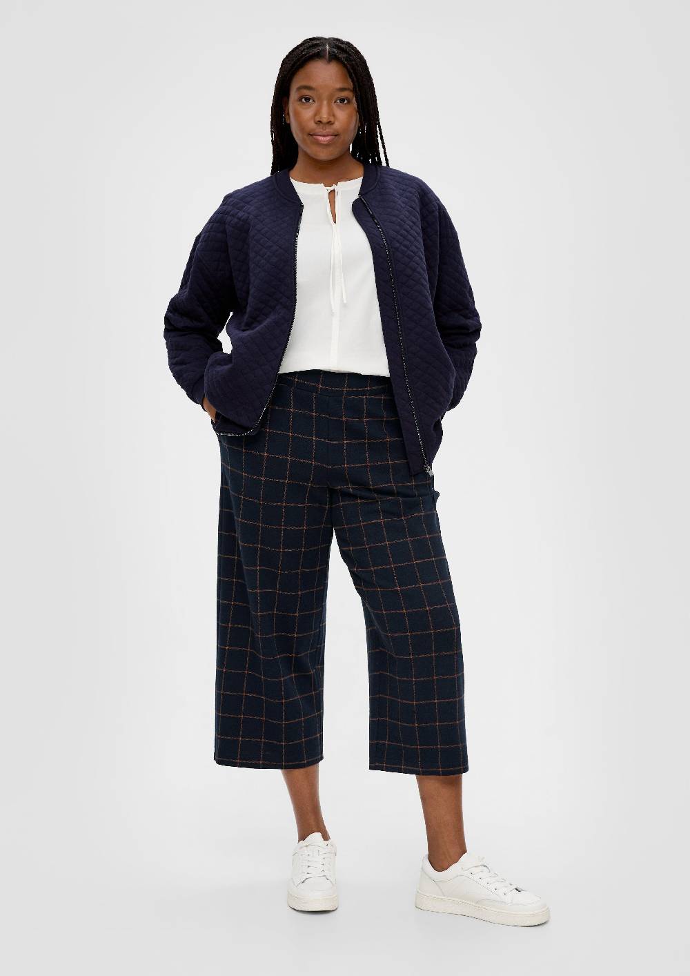 S.Oliver Regular: Culotte Im Karomuster