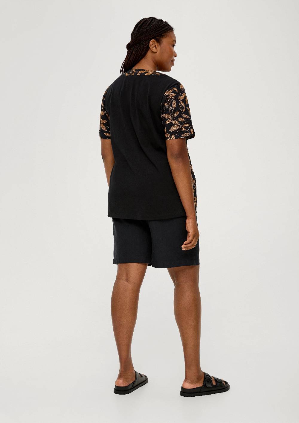 S.Oliver Regular Curvy: Kurze Hose Aus Twill