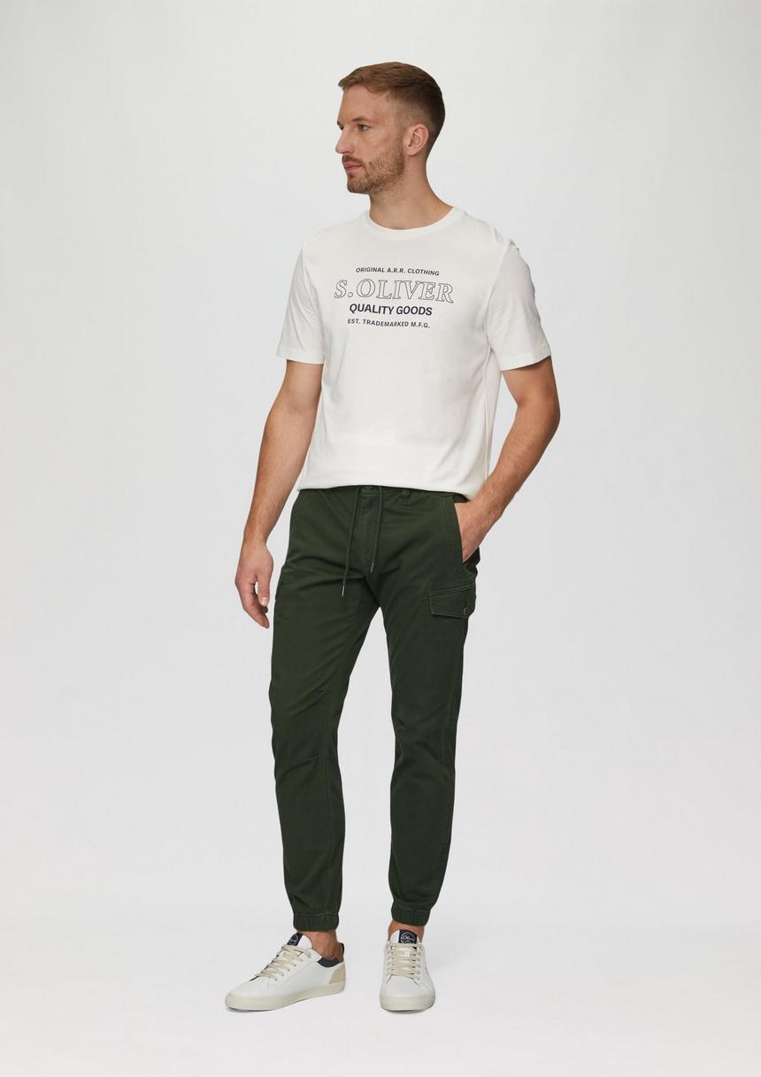 S.Oliver Regular Fit: Cargohose Aus Baumwollstretch