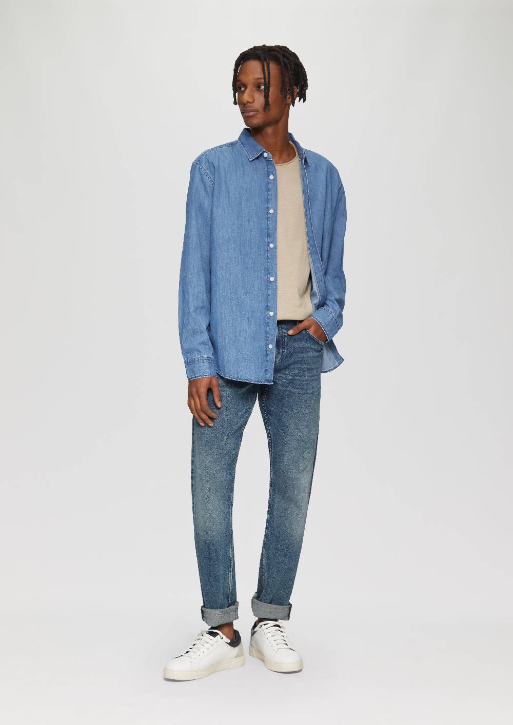 S.Oliver Regular Fit: Denim-Hemd