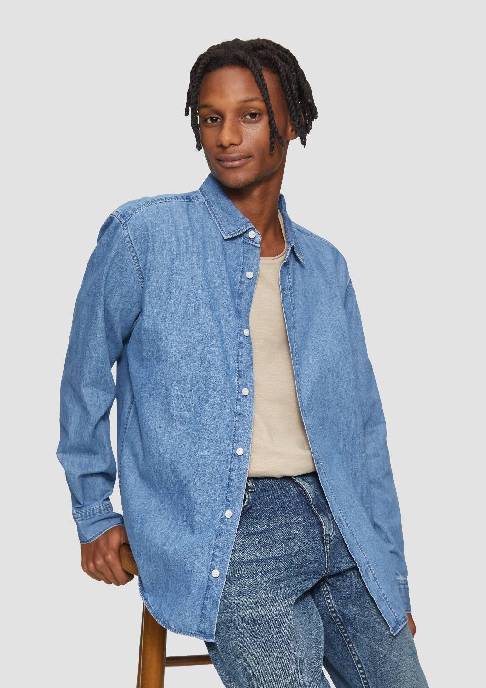 S.Oliver Regular Fit: Denim-Hemd