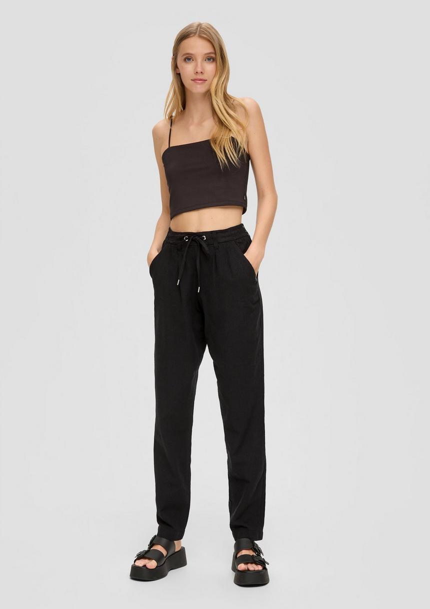 S.Oliver Regular: Hose Aus Leinenmix