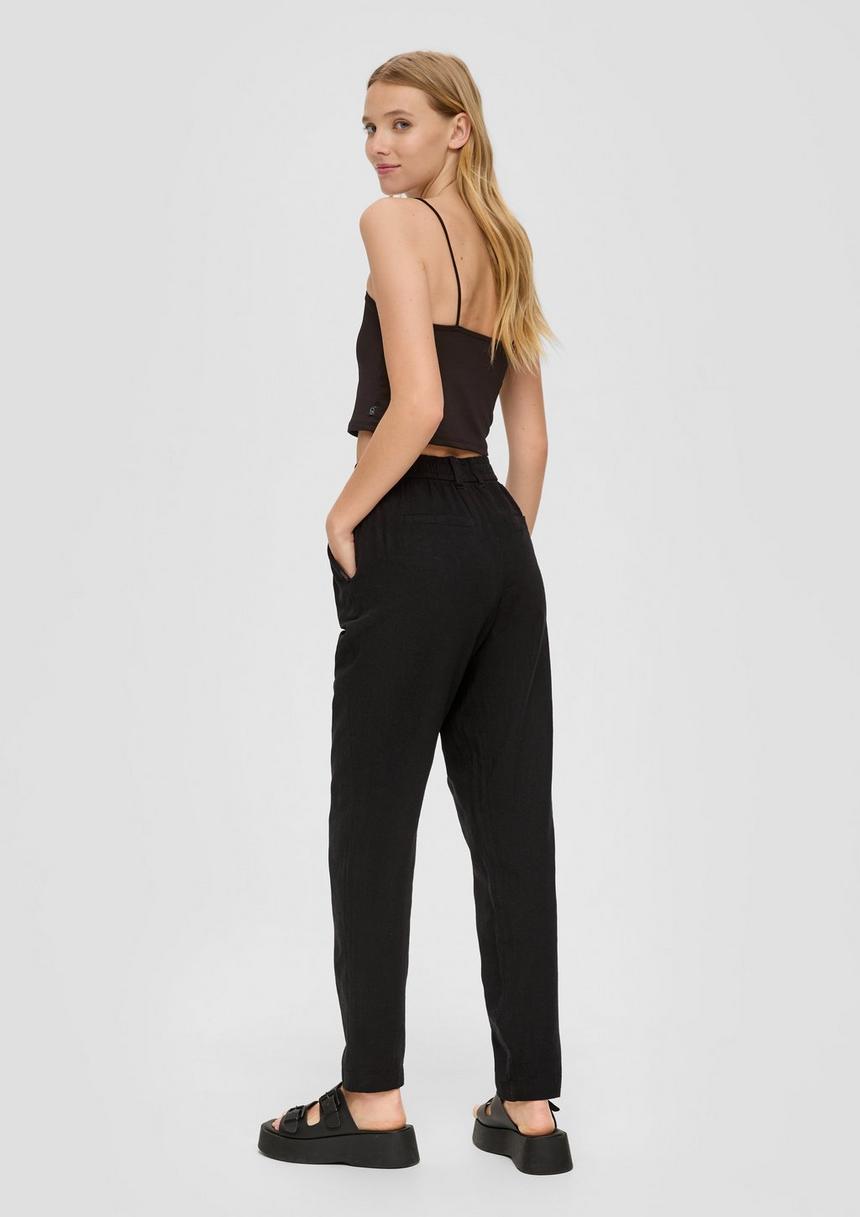 S.Oliver Regular: Hose Aus Leinenmix