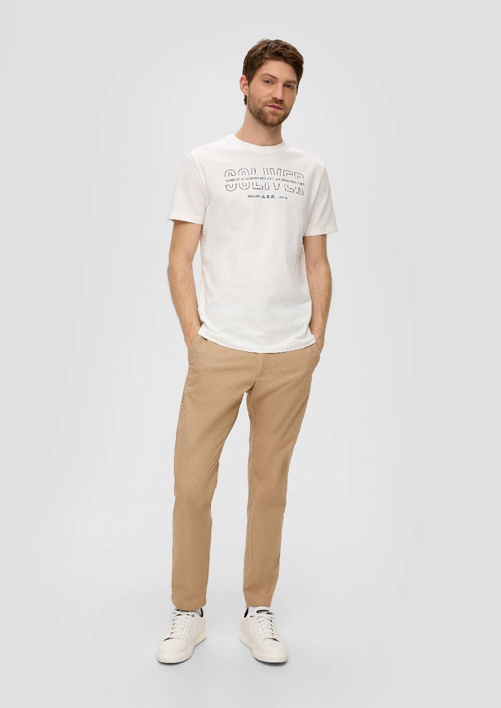 S.Oliver Regular: Hose Phoenix Mit Dobby-Struktur