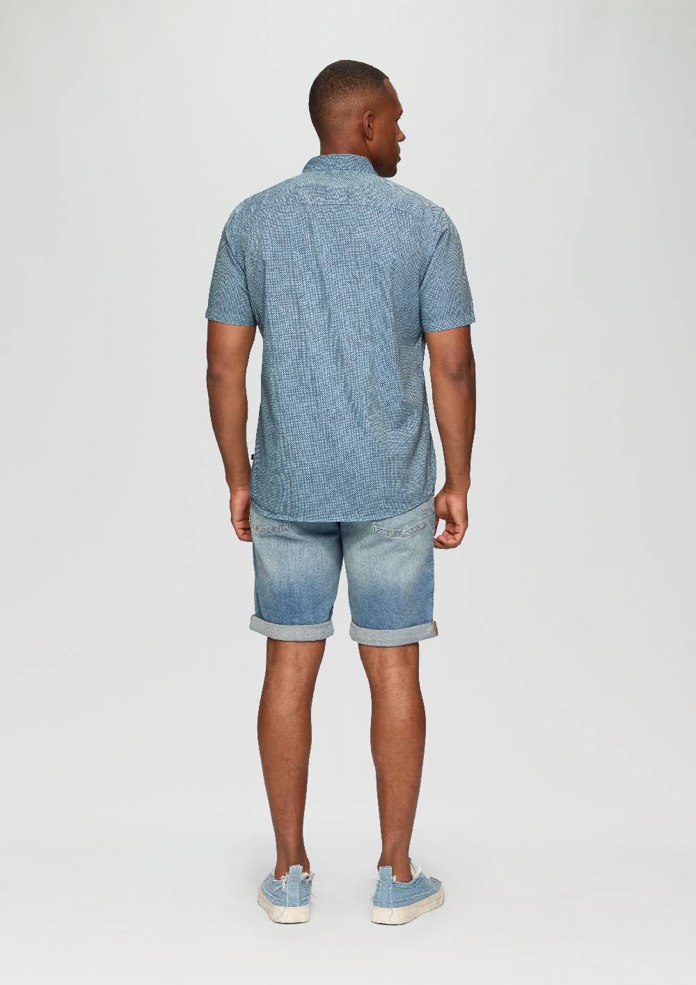 S.Oliver Regular: Kurzarmhemd Mit All-over-Print