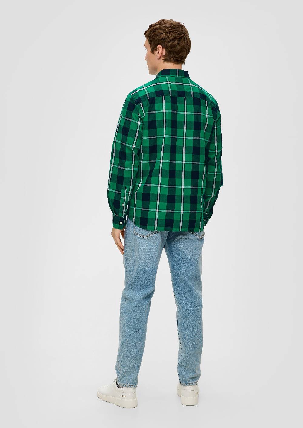 S.Oliver Regular: Langarmhemd Aus Baumwolle