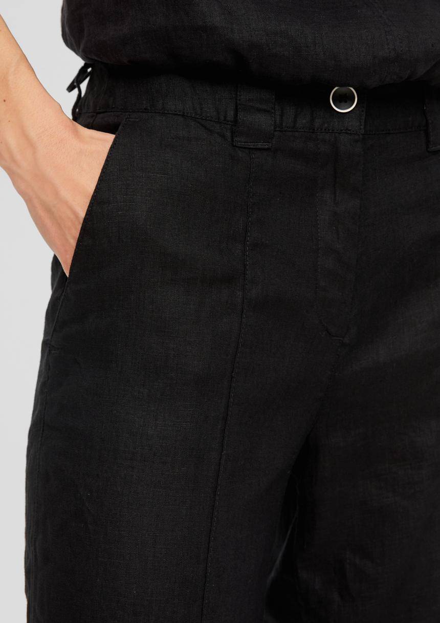 S.Oliver Regular: Leinenhose Mit Weitem Bein
