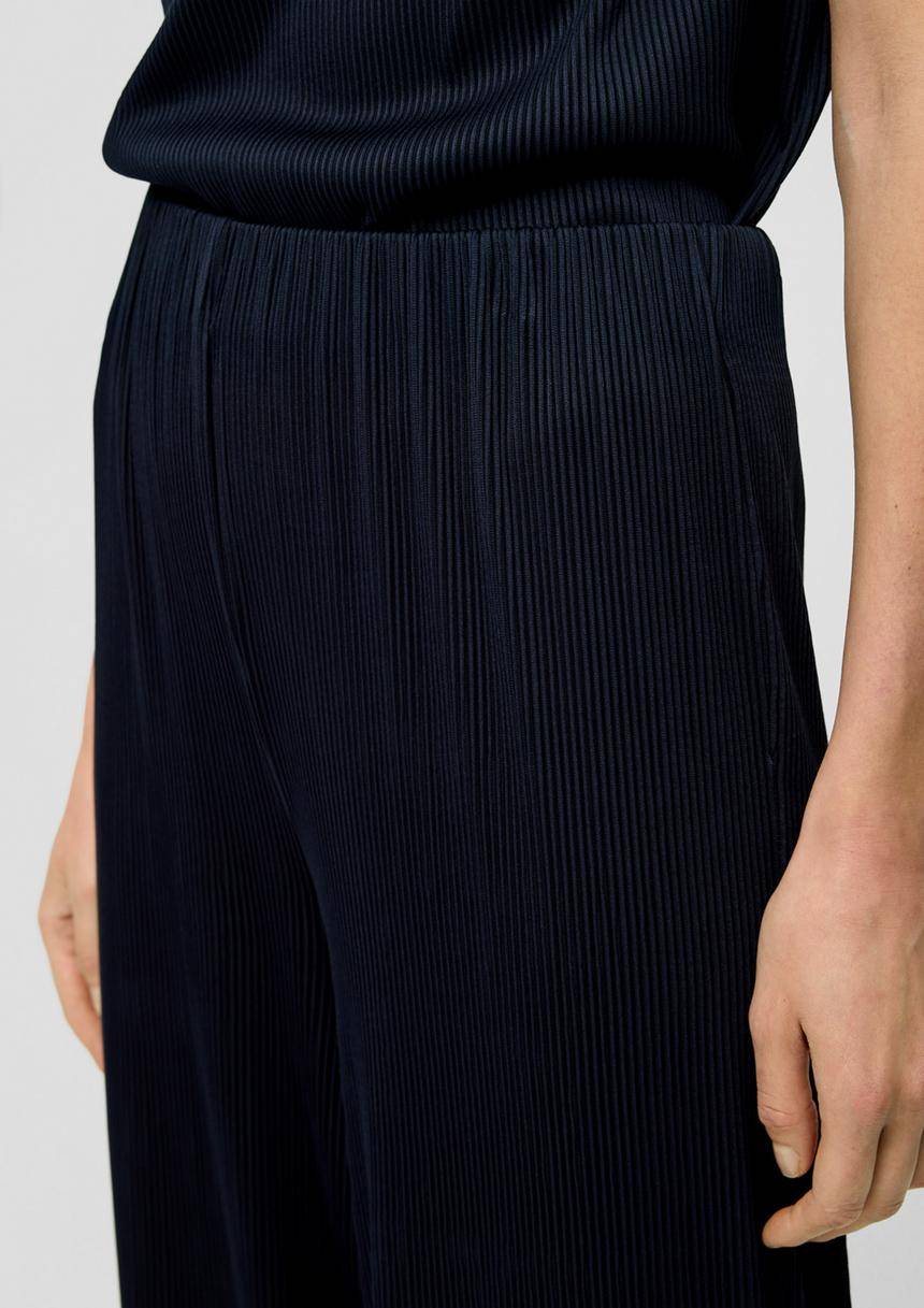 S.Oliver Regular: Plissierte Hose Mit Gummizug