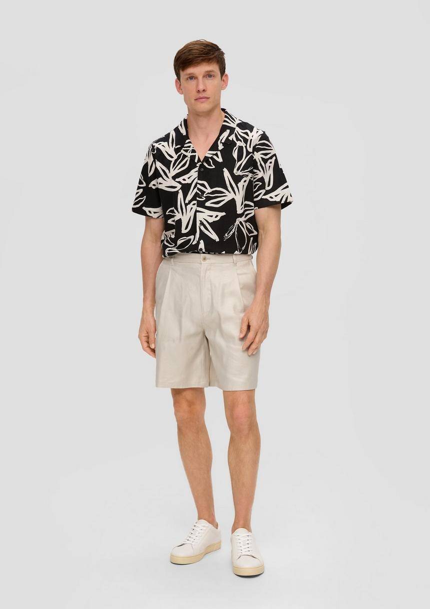 S.Oliver Regular: Shorts Aus Leinen-Lyocell-Mix