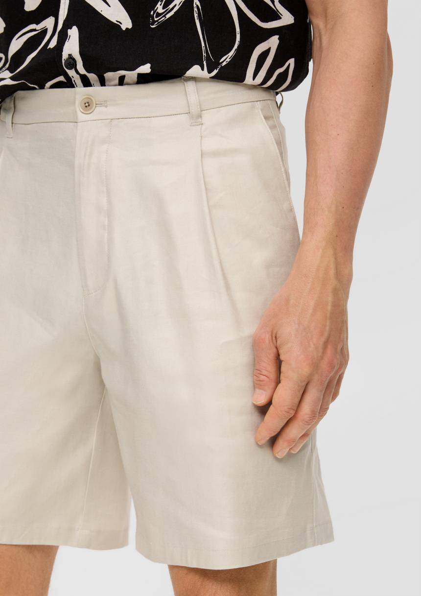 S.Oliver Regular: Shorts Aus Leinen-Lyocell-Mix