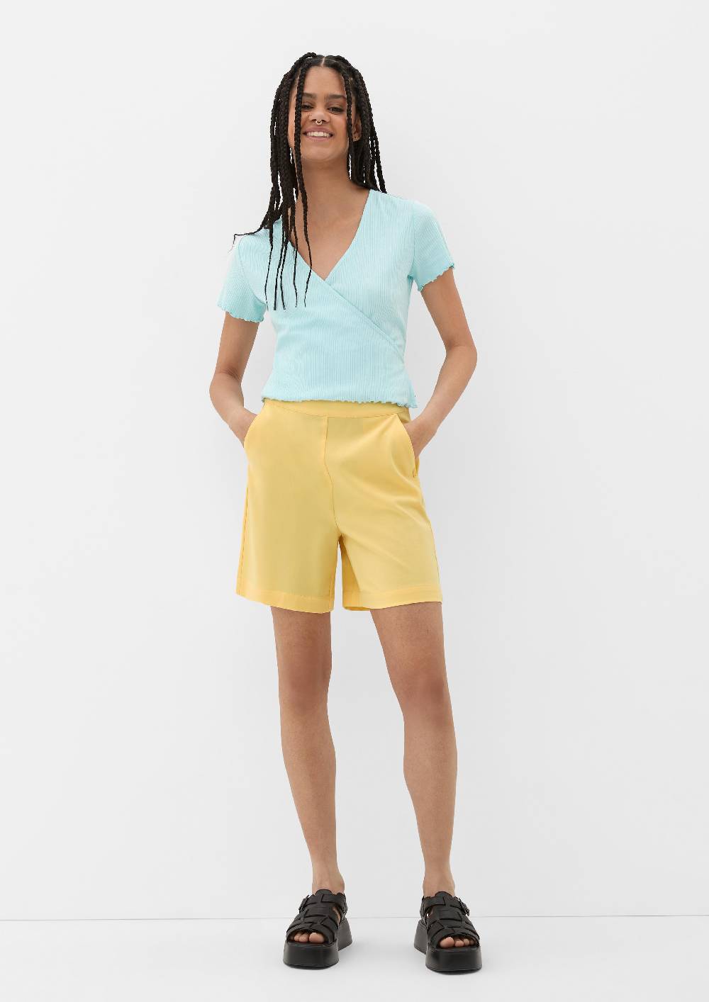 S.Oliver Regular: Shorts Mit Viskose